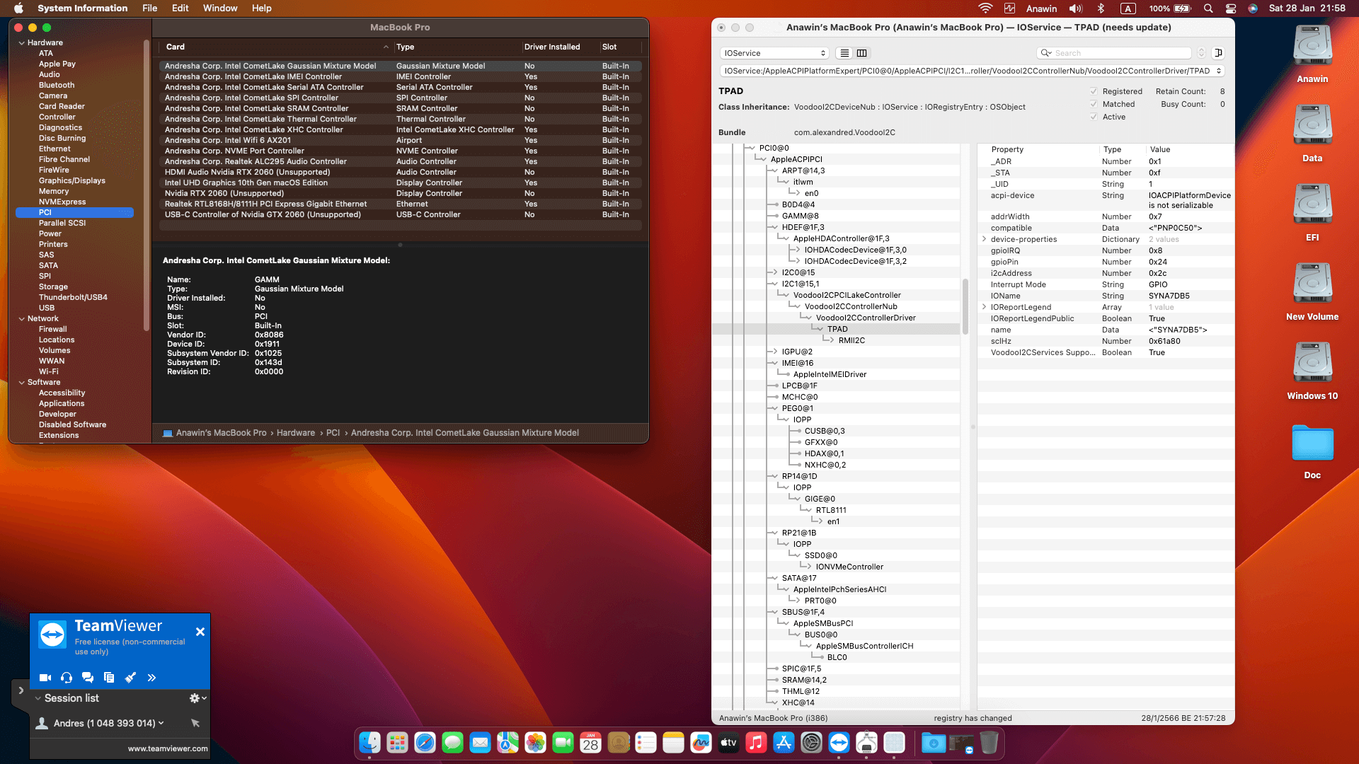 Acer Nitro 5 AN515 55 517N 3rd [CometLake   Intel UHD 630 + I2C]   OpenCore 9